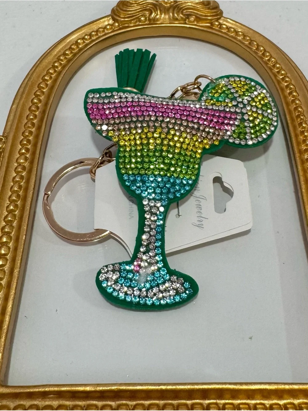 New Margarita Drink Keychain  with Tassel